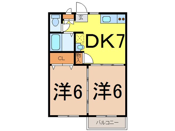 北丸森駅 徒歩5分 1階の物件間取画像